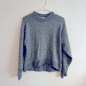 H&M XS Green pearl sweater